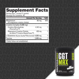 NutraBio CGT-MAX Powder- Creatine, Glutamine and Taurine to Support Muscle Recovery and Strength - 40 Servings