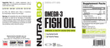 NutraBio Omega 3 Fish Oil Supplement for Cardiovascular Health - 150 Softgels