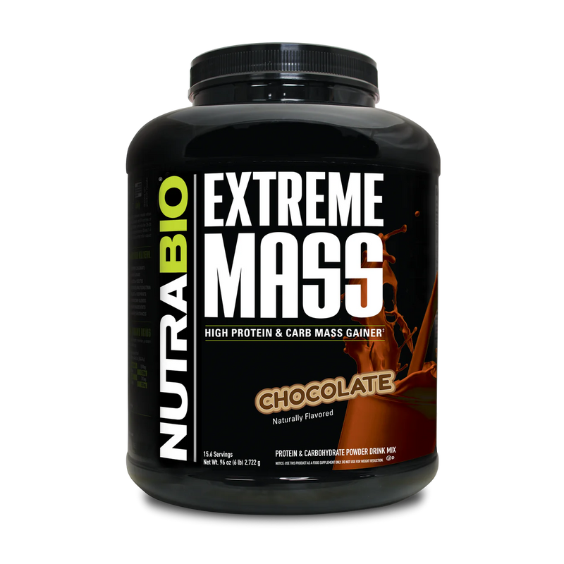 NutraBio Extreme Mass Gainer Protein Powder, 53G Protein, Clean Weight Gainer, Increase Muscle Mass