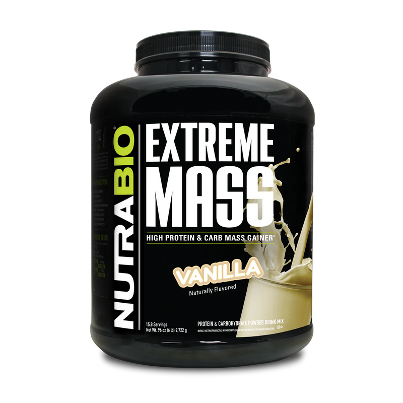 NutraBio Extreme Mass Gainer Protein Powder, 53G Protein, Clean Weight Gainer, Increase Muscle Mass