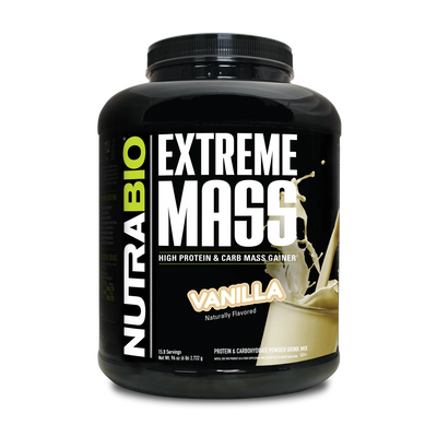 NutraBio Extreme Mass Gainer Protein Powder, 53G Protein, Clean Weight Gainer, Increase Muscle Mass