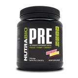 NutraBio PRE Workout Powder - Sustained Energy, Mental Focus, Endurance - Clinically Dosed Formula - Beta Alanine, Creatine, Caffeine, Electrolytes