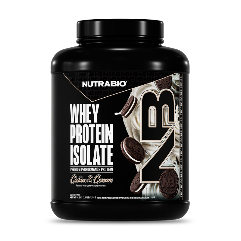 NutraBio Whey Protein Isolate (5LB / 50 Servings)