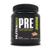 NutraBio PRE Workout Powder - Sustained Energy, Mental Focus, Endurance - Clinically Dosed Formula - Beta Alanine, Creatine, Caffeine, Electrolytes