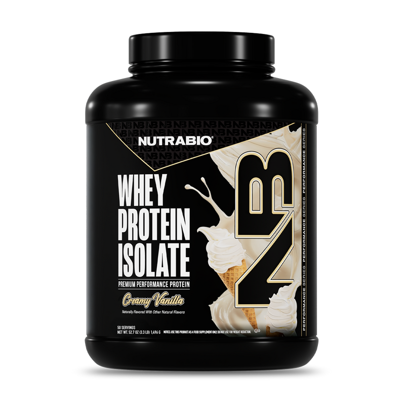 NutraBio Whey Protein Isolate (5LB / 50 Servings)