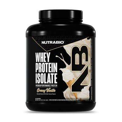 NutraBio Whey Protein Isolate (5LB / 50 Servings)