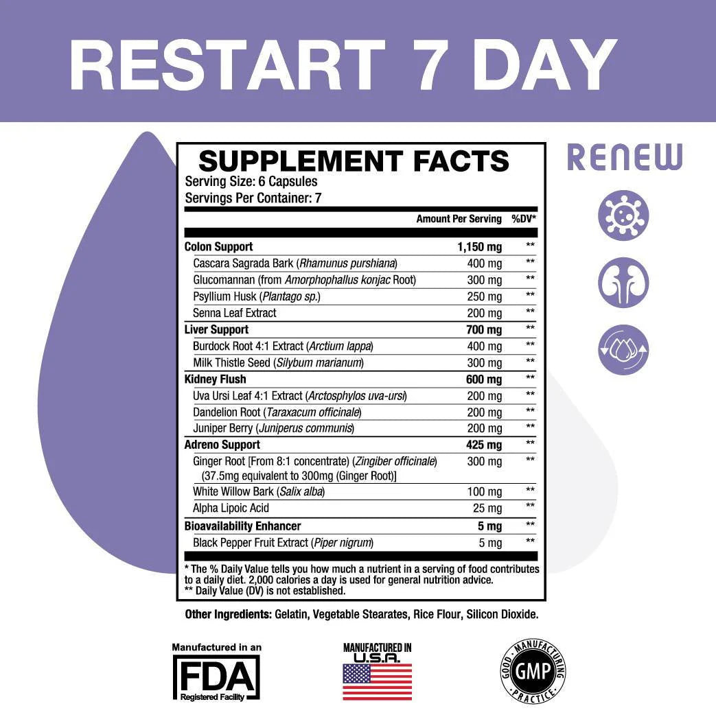 RESTART 7 DAY - Whole Body Cleanse and Detox