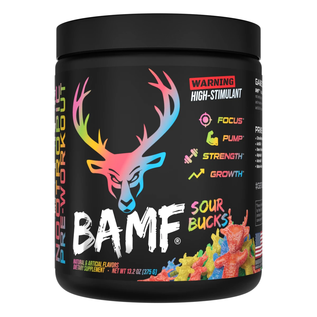 BAMF High Stimulant Nootropic Pre-Workout from Bucked Up