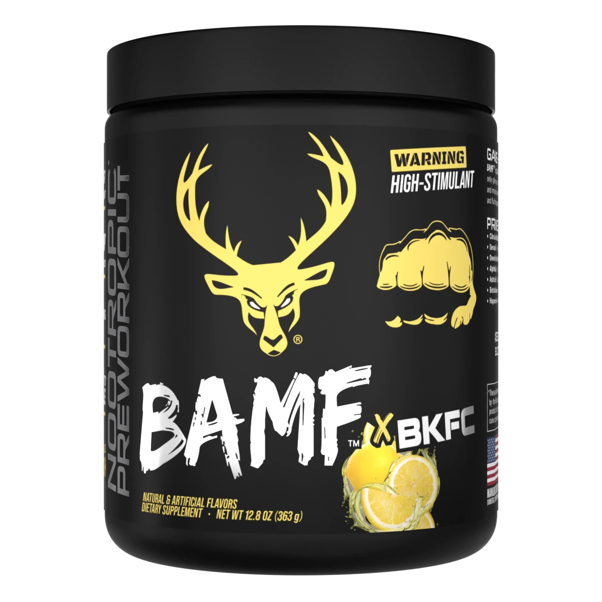 BAMF High Stimulant Nootropic Pre-Workout from Bucked Up