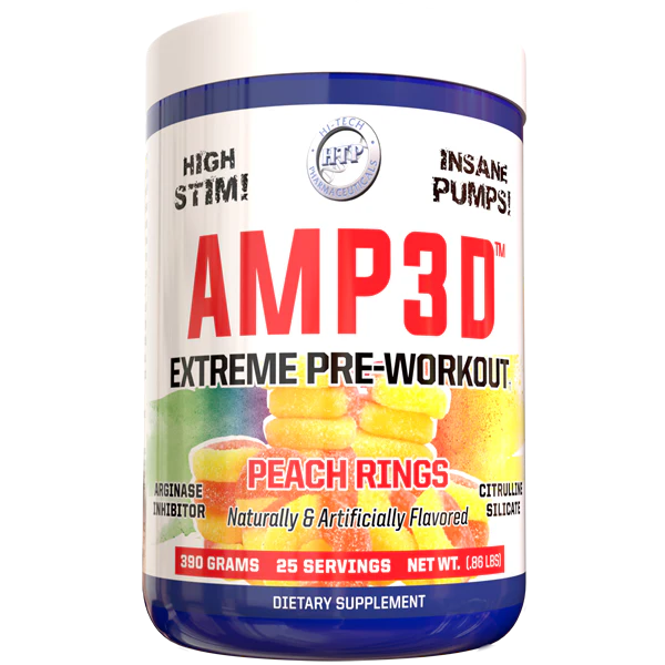 Amp3d Extreme Pre Workout - High Stimulant by Hi-Tech