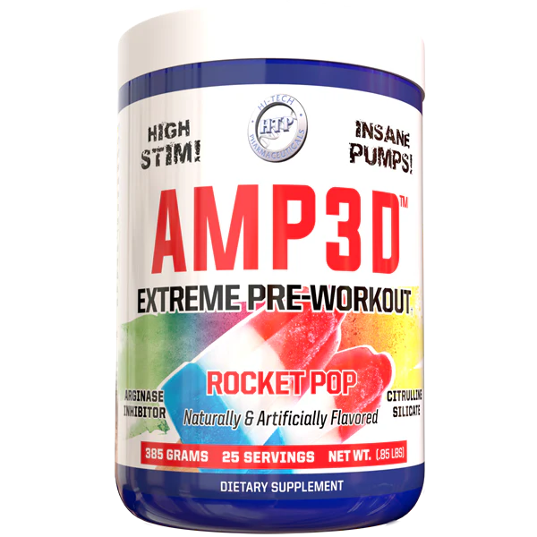 Amp3d Extreme Pre Workout - High Stimulant by Hi-Tech