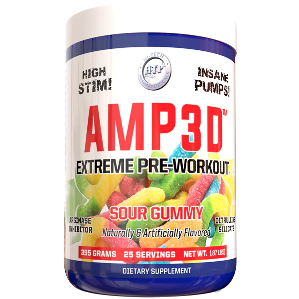 Amp3d Extreme Pre Workout - High Stimulant by Hi-Tech