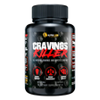 Supplement bottle labeled 'Cravings Killer' by Alpha Lion on a white background