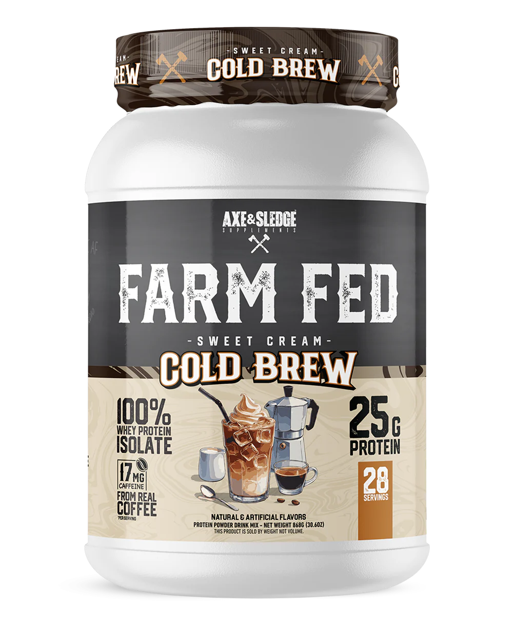 FARM FED // Grass-Fed Whey Protein Isolate by AXE & SLEDGE SUPPLEMENTS