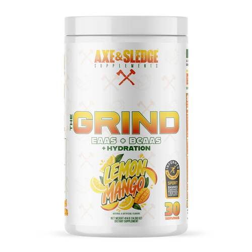 Axe & Sledge Supplements 'The Grind' EAAS +BCAAS + Hydration in Lemon Mango flavor