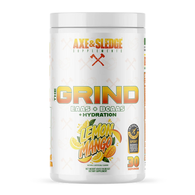 Axe & Sledge Supplements 'The Grind' EAAS +BCAAS + Hydration in Lemon Mango flavor