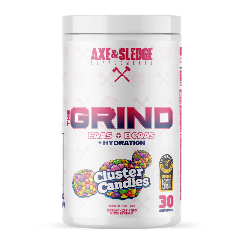 Axe & Sledge Supplements 'The Grind' EAAS +BCAAS + Hydration in Cluster Candies flavor