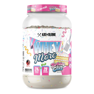 Axe & Sledge Whey More Birthday Cake protein powder