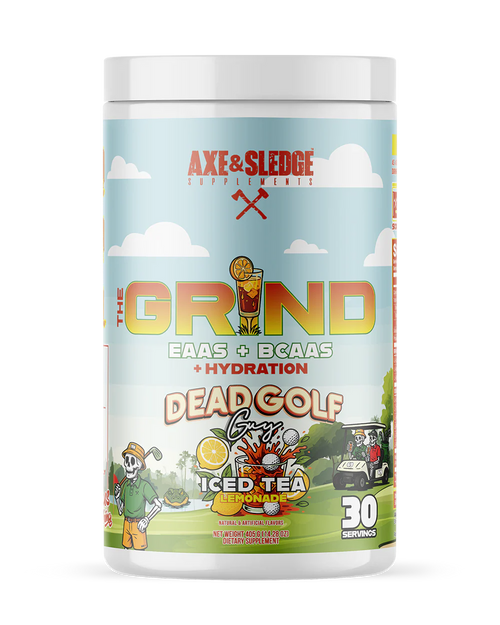 Axe & Sledge Supplements 'The Grind' EAAS +BCAAS + Hydration in Dead Gold Guy Iced Tea Lemonade  flavor