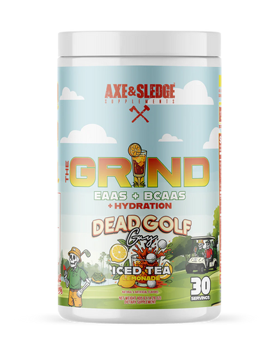 Axe & Sledge Supplements 'The Grind' EAAS +BCAAS + Hydration in Dead Gold Guy Iced Tea Lemonade  flavor