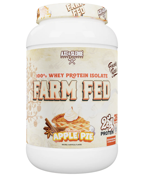 Axe and Sledge Farm Fed Grass-Fed Whey Protein isolate Cinnamon Apple Pie
