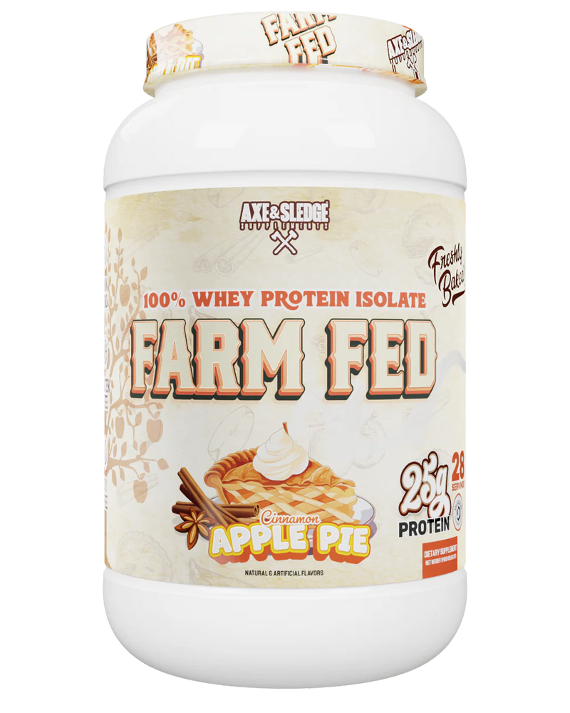 Axe and Sledge Farm Fed Grass-Fed Whey Protein isolate Cinnamon Apple Pie