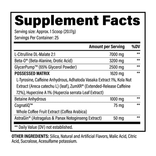 BZRK Pre Workout - Black Magic Supply
