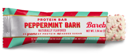 Barebells Peppermint Bark protein bar 