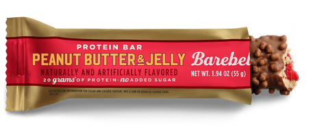Barebel Peanut Butter & Jelly protein bar single