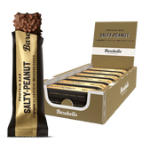 Barebells Salty Peanut protein bar packaging on a white background