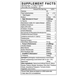Back Market Adrenolyn Underground Ingredients Facts Panel
