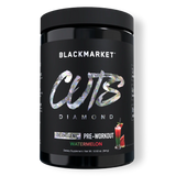 BlackMarket CUTS DIAMOND Thermogenic pre-workout supplement in Watermelon flavor.