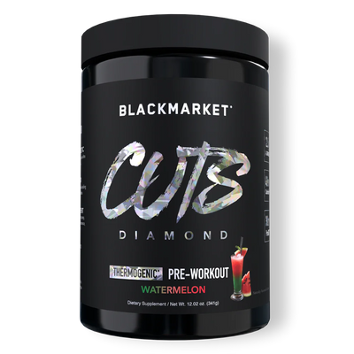 BlackMarket CUTS DIAMOND Thermogenic pre-workout supplement in Watermelon flavor.