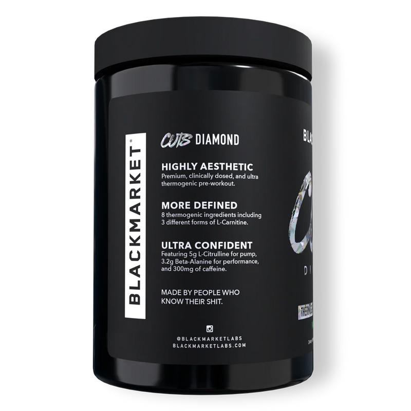 BlackMarket Labs Cuts Diamond Thermogenic Pre-workout benefits