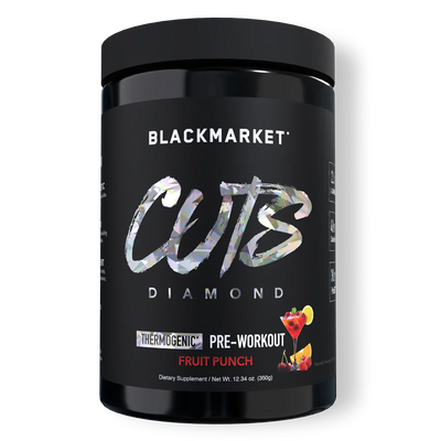 BlackMarket Labs CUTS DIAMOND Thermogenic pre-workout supplement in Fruit Punch flavor