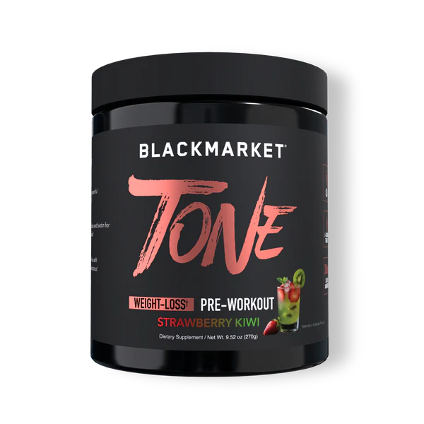 Blackmarket Tone Pre-workout supplement for women with carnitine and CLA