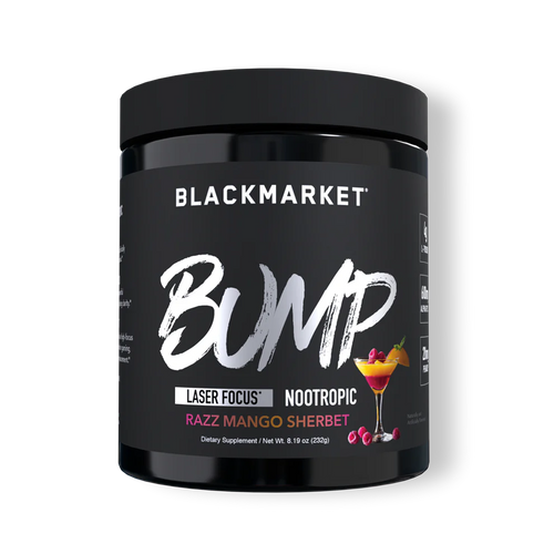 Blackmarket Bump Laser Focus/Nootropic Razz Mango Sherbet Flavor
