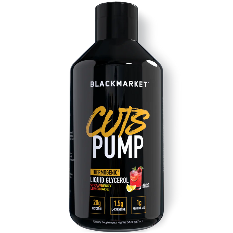 Blackmarket CUTS Pump Thermogenic liquid L-Carnitine and Glycerol supplement 