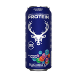 Bucked Up Lightly Carbonated Protein Drink in Rainbow Candy with no lactose and zero sugar