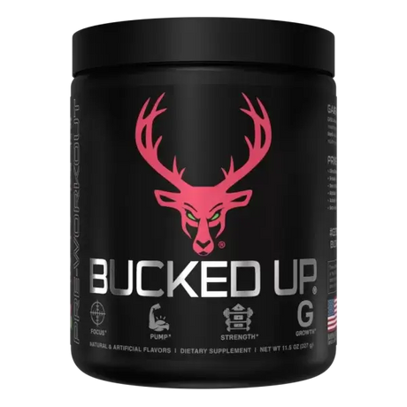 Bucked Up Pre Workout Supplement Strawberry Watermelon Flavor 