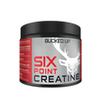 Bucked Up Six Point Creatine powder container – advanced creatine blend with six forms of creatine for strength, endurance, and muscle performance.