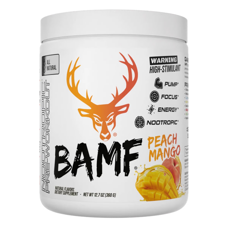 Bucked Up All Natural BAMF Pre-workout Peach Mango