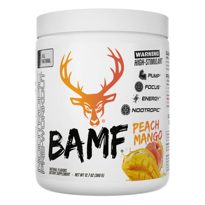 Bucked Up All Natural BAMF Pre-workout Peach Mango