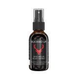 Bucked Up deer antler velvet extract bottle on a white background