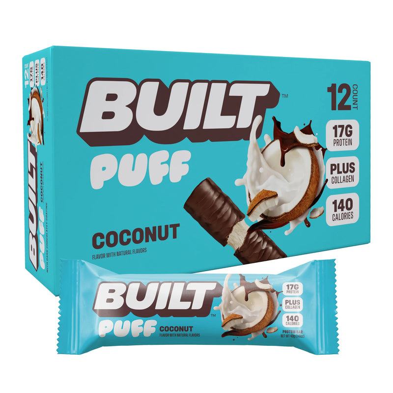 Built Puff Protein Bars — Single Bar & 12-Pack | 17g Protein