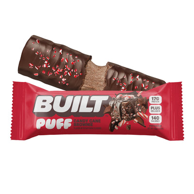 Built Puff Candy Cane Brownie single protein bar