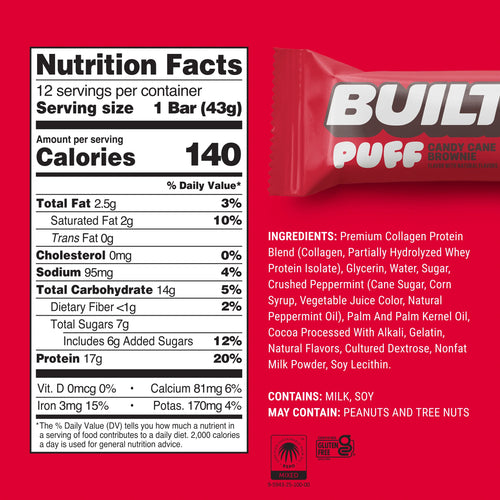 Built Puff Protein Bars — Single Bar & 12-Pack | 17g Protein