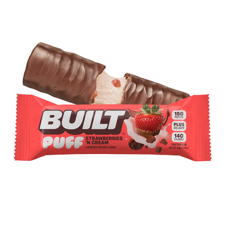 Built Puff Strawberries 'N Cream single protein bar