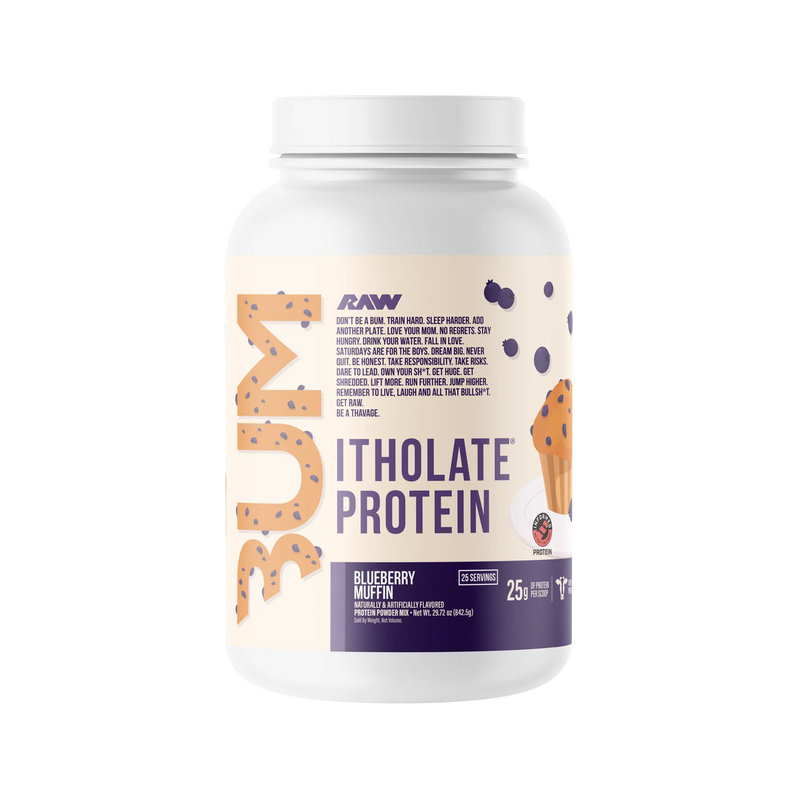 RAW CBUM Itholate — 100% Micro-Filtered Whey Isolate, ~25g Protein (Low Fat/Carb)
