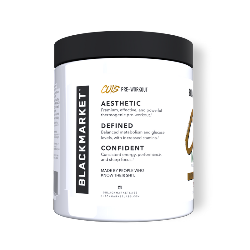 BlackMarket Labs CUTS Natural label side